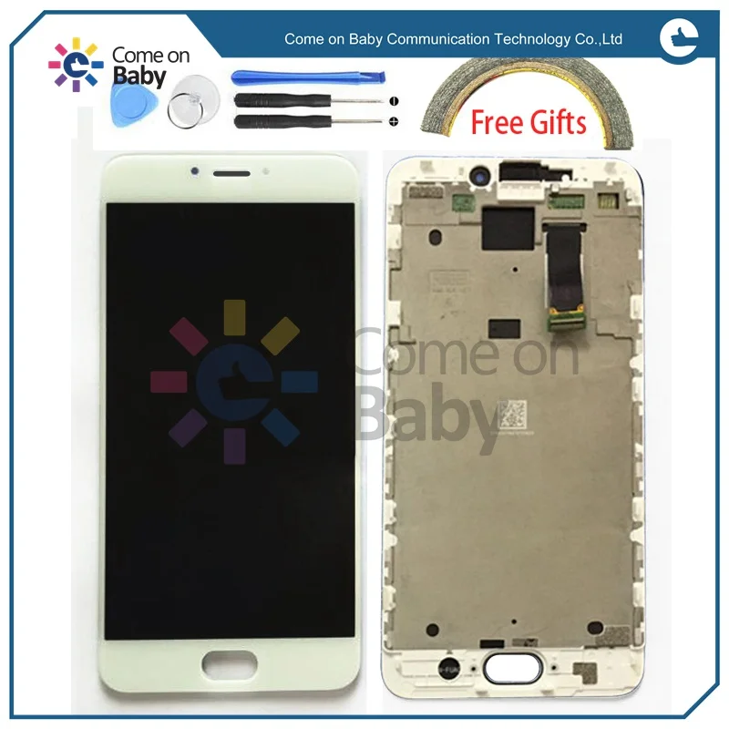 LEN0097 For Meizu MX6 LCD Display With Touch Screen Digitizer Assembly with frame Replacement Parts