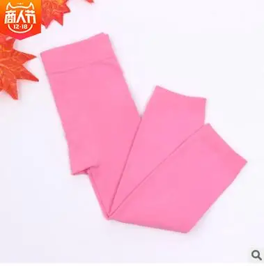 Осенне-зимние детские бархатные колготки, детские леггинсы, плотные теплые зимние штаны для девочек - Цвет: pink