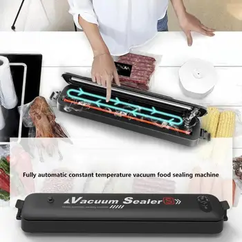 

Automatic Constant Temperature Vacuum Food Sealing Machine Vacuum Sealer + 15pcs Fresh Keeping Bags Vacuum Sealing Sealer Newst