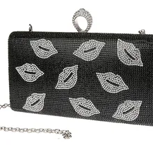 Черный Для женщин сумка Свадебная вечерняя сумочка; BS010 клатч сумка для вечеринок косметичка 03962-13-A