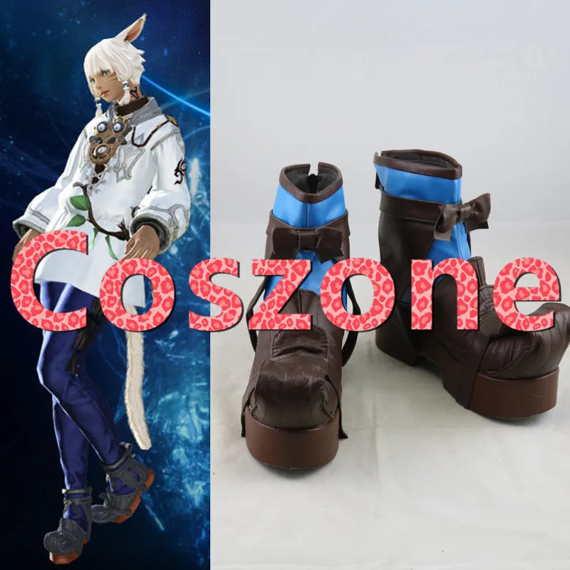 

FF14 Final Fantasy XIV A Realm Reborn Y'shtola Cosplay Shoes Boots Yshtola Shoes Halloween Party Cosplay Costume Accessory