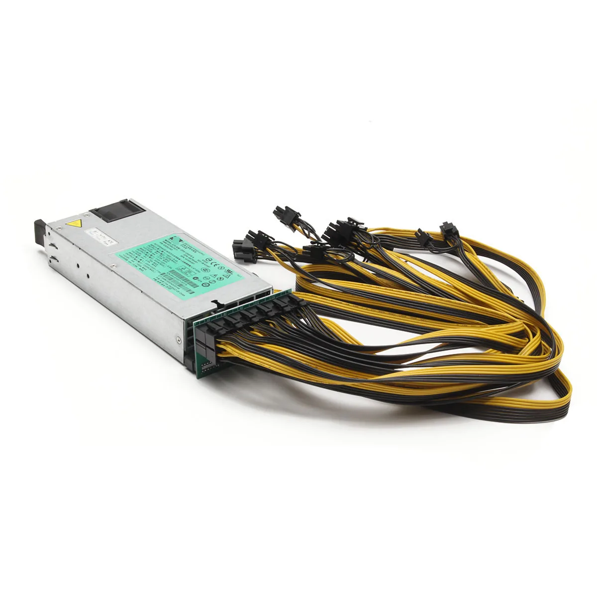 DPS 1200FB 1200QB Power Supply With Breakout Board Adapter Panel 12 Cables (6+2)P For Ethereum Mining Miner DPS 1200FB 1200QB Power Supply With Breakout Board Adapter Panel 12 Cables (6+2)P For Ethereum Mining Miner