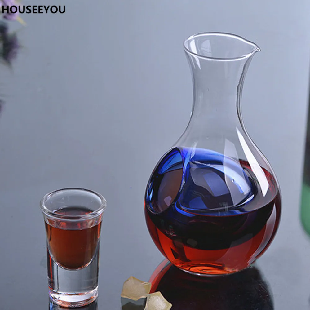 450ml Unique Crystal Glass Wine Decanter Keep Fresh Wine Carafe