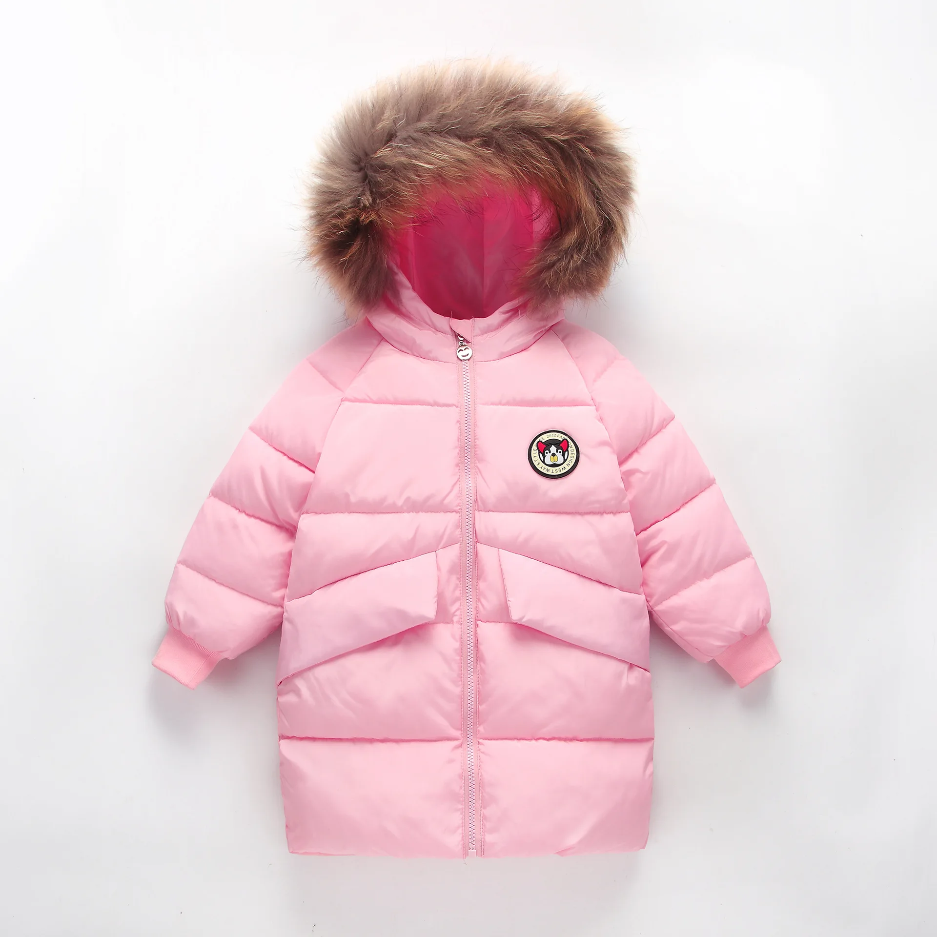 

XINI MOMMY Hooded 90% White duck down kids down jacket girl winter coat toddler girl winter clothes kids coats with fur