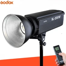 Godox SL-200W, белая версия, ЖК-панель, светодиодный светильник, беспроводное управление для свадьбы, журналов, видеозаписи, фотостудии
