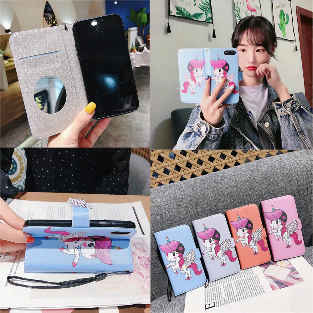 

For Xiaomi Redmi 5 Plus Covers Soft Silicone Back Cover PU Leather Book Flip Cases On For Xiaomi Redmi5 Plus Phone Case Mirror