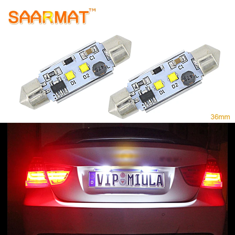

2x C5W C10W LED Car 36mm bulb light with Cree chips 12V License Plate Lights For Volvo C30 C70 S40 S60 S80 XC60 XC90 V50 V70