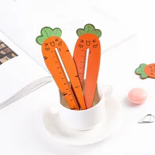 1 шт.(12 см); креативные стильная футболка с изображением персонажей видеоигр морковь стиль мульти-функциональная Линейка Канцелярские принадлежности кружева коричневая деревянная линейка швейная линейка для офиса и школы