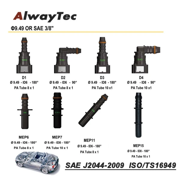 ALWAYTEC-Kit de remplacement de tuyau automobile, outil d