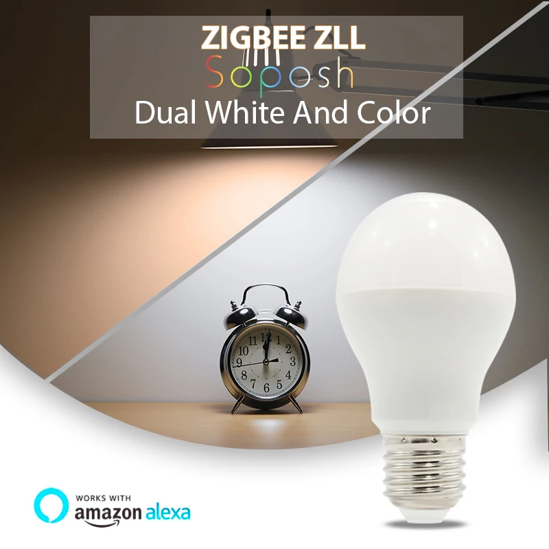 ZIGBEE 3,0 ZLL светодиодный 6 Вт 12 Вт RGB+ CCT лампа AC100-240V rgb и двойной белый e27 диммер Светодиодный светильник с регулируемой яркостью RGBW/RGBWW работа alexa