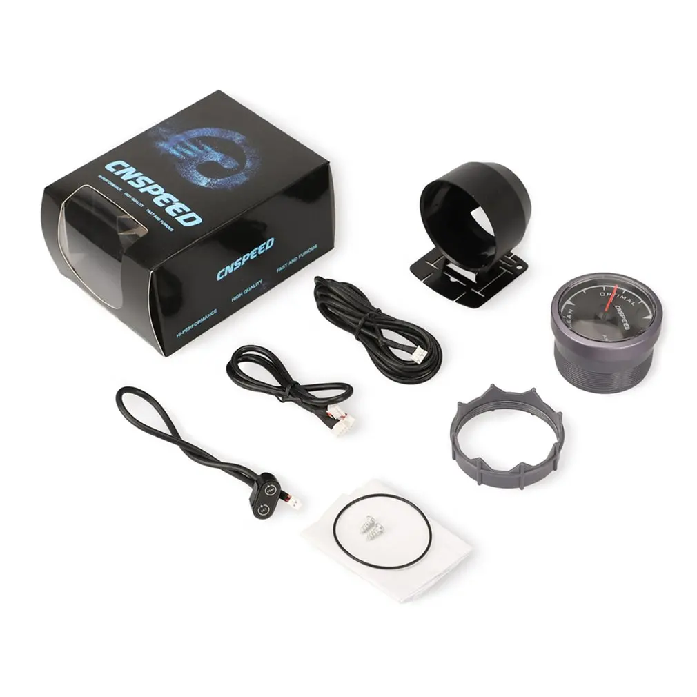 

CNSPEED 2.5"/60mm 7 Colors Backlight Pointer Auto Car Air Fuel Ratio Gauge Racing Air Fuel Meter Indicator AFR Gauge