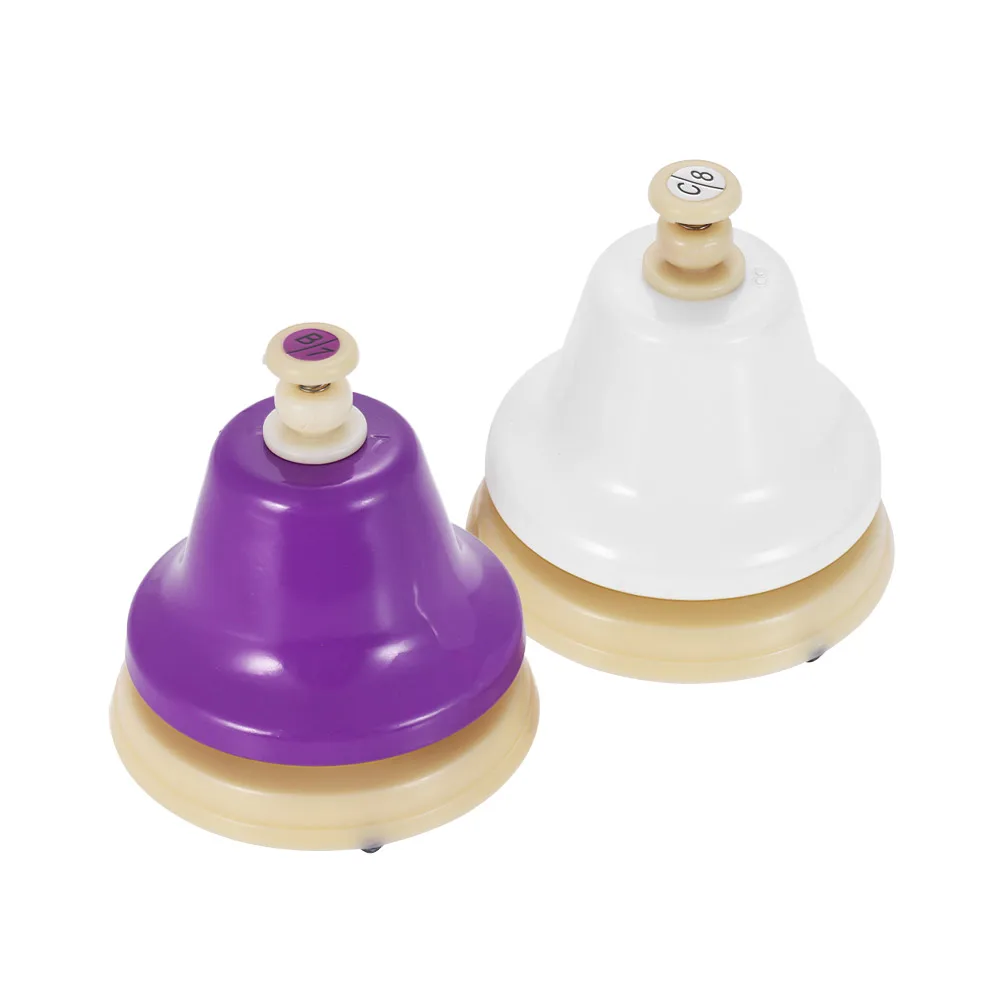 

XFDZ Colorful 8 Note Hand Bell Set Musical Educational Instrument Toy for Children Kids Student