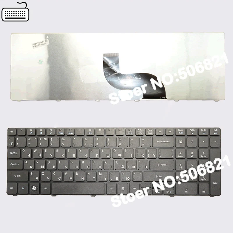 Клавиатура JIGU для ноутбука Acer черная клавиатура Aspire 7739G 7739Z 7739ZG 8940 5560(15 дюймов) 5560G