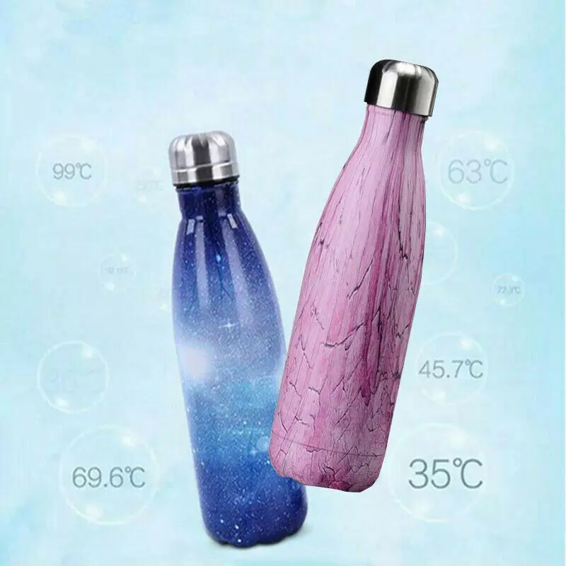 

500ML Stainless Steel Vacuum Flask Insulated Water Bottle Thermal Cup Sports Chilly Coffee Tea Milk Travel Mug Thermo Bottle