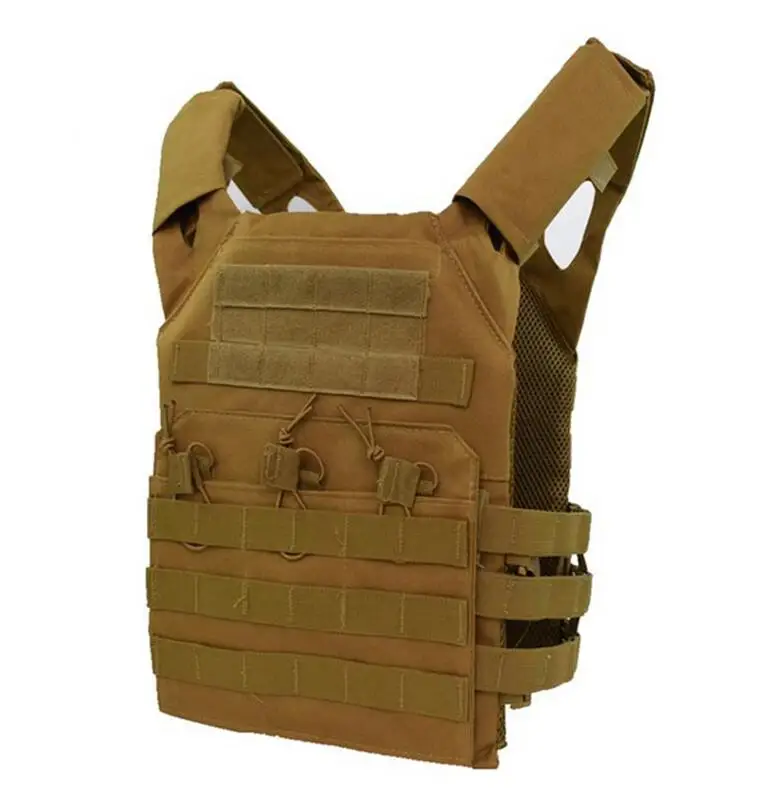 600D охотничий легкий тактический жилет военный Molle Plate Carrier Magazine страйкбол Пейнтбол CS открытый защитный жилет - Цвет: Sand