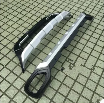 

High Quality ABS CHROME CAR FRONT+REAR BUMPERS PROTECTOR GUARD SKID PLATE FIT FOR Subaru Outback 2015 2016 2017