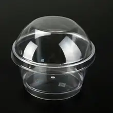 1000 шт пластиковые круглые купольные крышки Tiramisu кексы для кексов прозрачные домашние Инструменты для выпечки десертов DIY