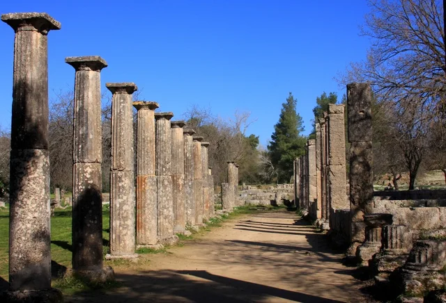 laeacco vintage art stone columns park photo backgrounds customized digital photography backgrounds
