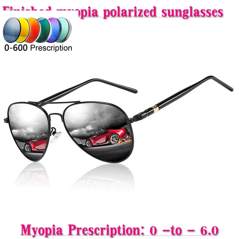 

Prescription Glasses 0 to -6.0 For Myopia Men Women Polarized Mirror Lenses Sunglasses With Diopter Shortsighted Sunglasses NX