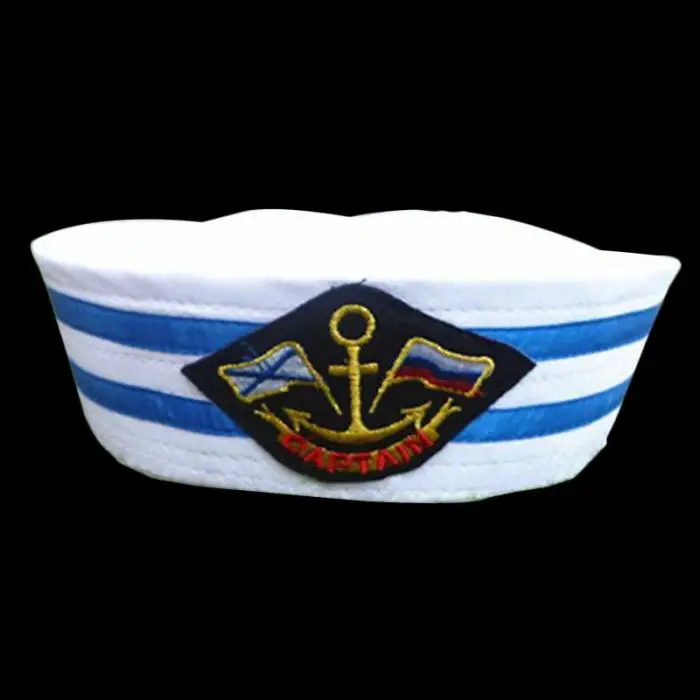 Винтажная белая кепка для взрослых и детей, Кепка для морского флота, Кепка для якоря, лодки, армейская Кепка, детские шапки, карнавальный костюм для вечеринки