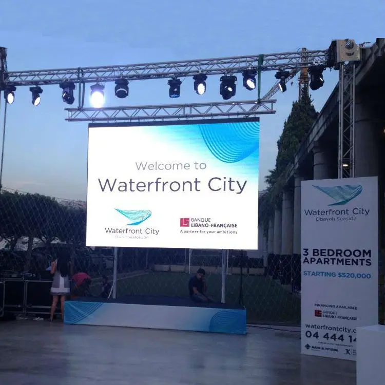 Aluguer de Cor Cheia ao ar Livre do Painel de P3.91 Parede de Vídeo de 500x1000mm Levou Gabinete Liderado Exibição 17 Cheap display led outdoor