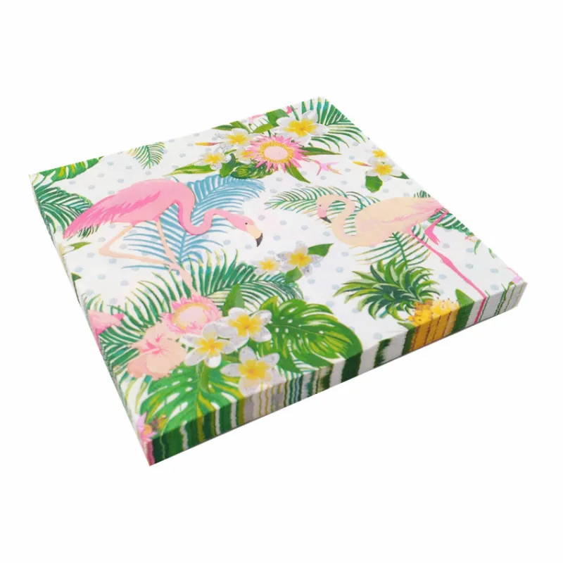 

20pcs/pack Wedding Table Decorations Flamingo Disposable Paper Napkins Birthday Party Decorations Kids Adult Party Supplies