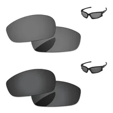Черный серый и черный хром 2 пары Поляризованные Сменные линзы для сплит солнечные очки к куртке рамка UVA и UVB Защита