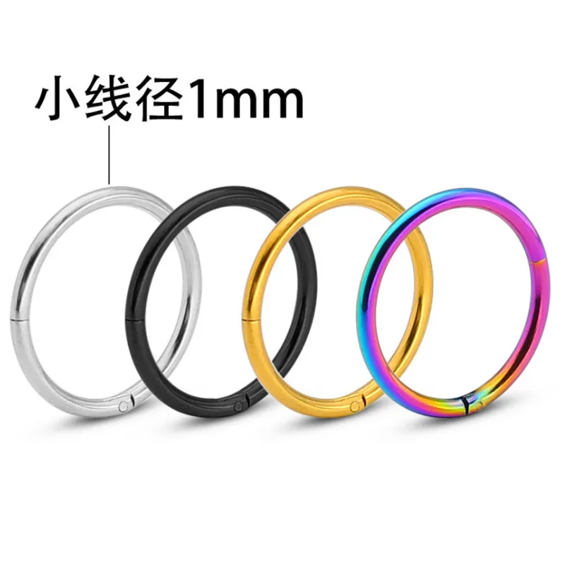 

New Hot Rose Gold Silver Color Stud Earrings For Men Exaggerated Stainless Steel Punk Round Stud Earrings Fashion Jewelry