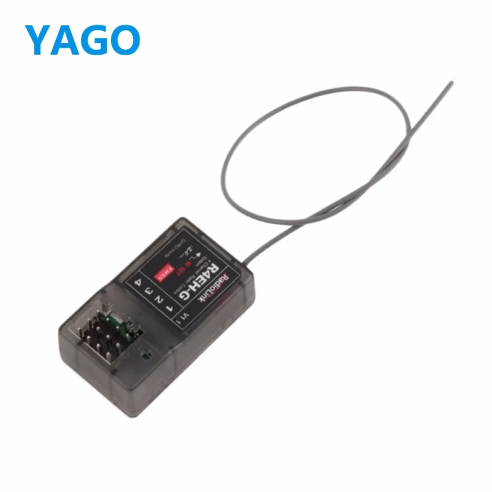 

Radio Link R4EH-H R4EH-G High Pressure Receiver for RC4S 2.4G 4CH Gyro Radio Link Transmitters Controller RC