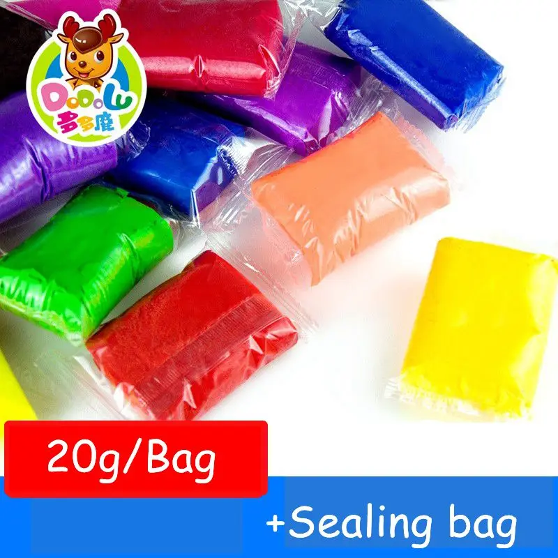 dodolu retail 20g 25 colors fimo polymer clay air dry playdough