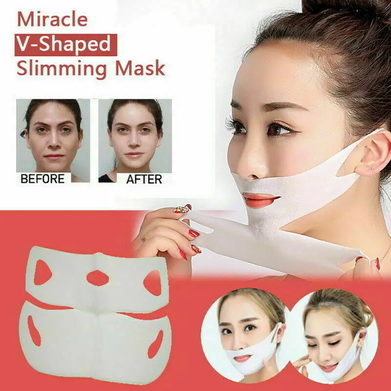 

100% Natural Ingredients Miracle V-Shaped Slimming Mask NEW (2 Pieces/Set)