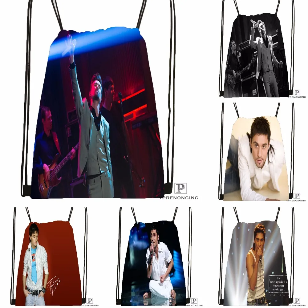 Custom Dima Bilan Drawstring Backpack Bag Cute Daypack Kids Satchel Black Back 31x40cm 180531 02 10