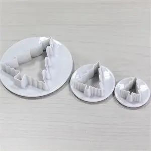 3Pcs/Set Plastic Cookie Cutter Mold Christmas Tree Shape Fondant Cake Mold Cake Decoration Tool