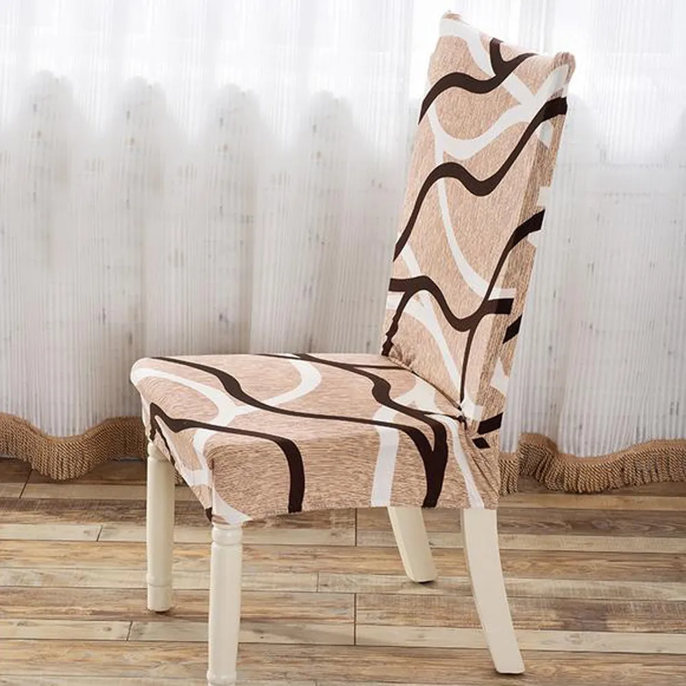 قابل للإزالة غطاء مقعد تمتد مطاطا Slipcovers الحديثة الحد الأدنى غطاء مقعد s نمط المنزل كراسي مأدبة الطعام مقعد يغطي