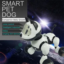 Интеллигентая(ый) электронная игрушка питомец робот собака прогулки петь Танцы щенок программы Для детей подарок Роботизированные Игрушки Животных