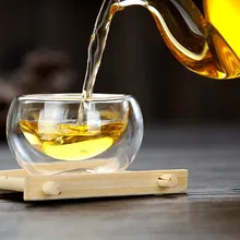 1 шт. 50 мл прозрачные питьевые чашки термостойкие двухслойные чайные пивные чашки стакан для виски для цветочного чая стеклянные посуда для напитков