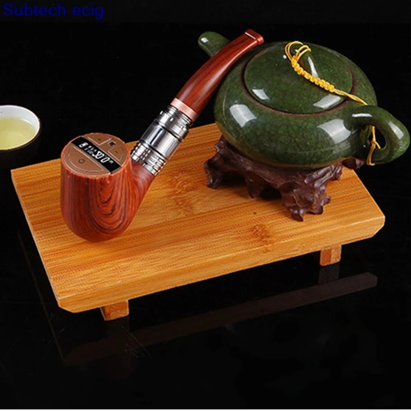 

Hot Electronic cigarette ePipe F30 Kit E pipe vape 3ml Atomizer 30w wattage adjustable wooden VS epipe 618 Kamry K1000 Plusd
