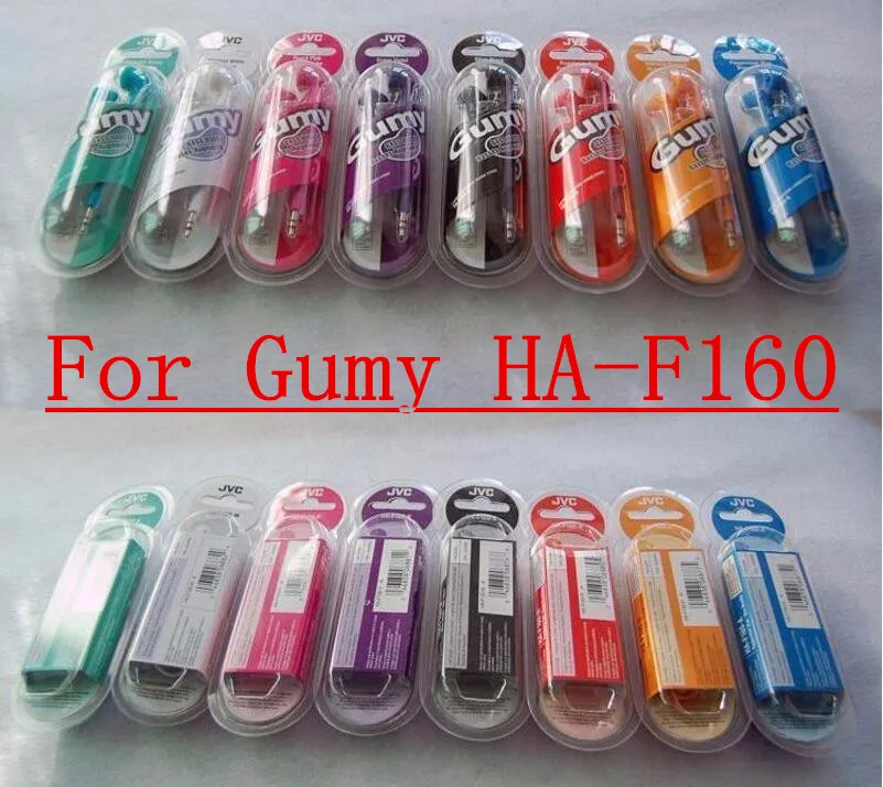 

25pcs/lot Colorful 3.5mm HA-F160 For iphone 6 5 Gummy In-Ear Earphone For MP3/MP4/PSP Mobile Phone Free Shipping High quality