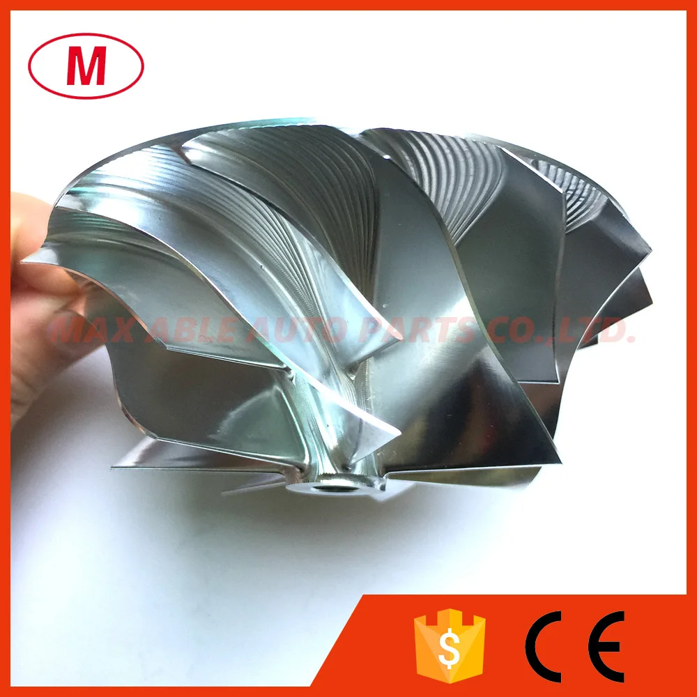 HX40 Upgrade 67.00/89.00mm 7+7 blades High Performance Turbo Billet Compressor wheel/Aluminum 2618/Milling compressor wheel