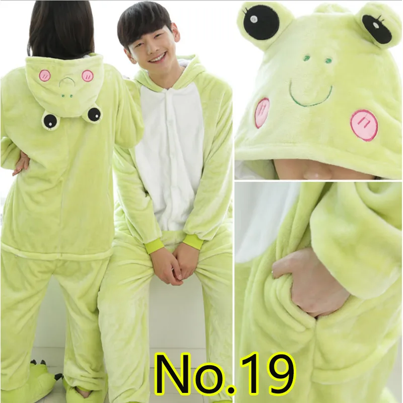 Костюм для сна; пижамы большого размера дома Adulto одежда Пижама Kigurumi Для женщин набор Костюмы для костюмированной вечеринки Для мужчин - Цвет: Frog