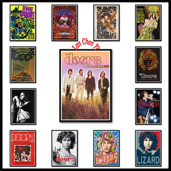 

THE DOOR rock band music White Coated Paper posters Wall Stickers Home Decoration Prints home