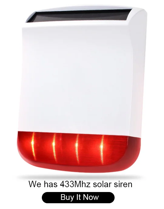 Big discount 433Mhz Wireless outdoor Solar power strobe siren SPS 260 R for S4 font b