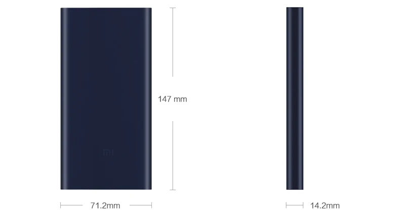 10000mAh Xiaomi power Bank 2 Быстрая зарядка Внешняя батарея Поддержка 5 V/9 V/12 V Макс 15W для мобильных телефонов Android и iOS