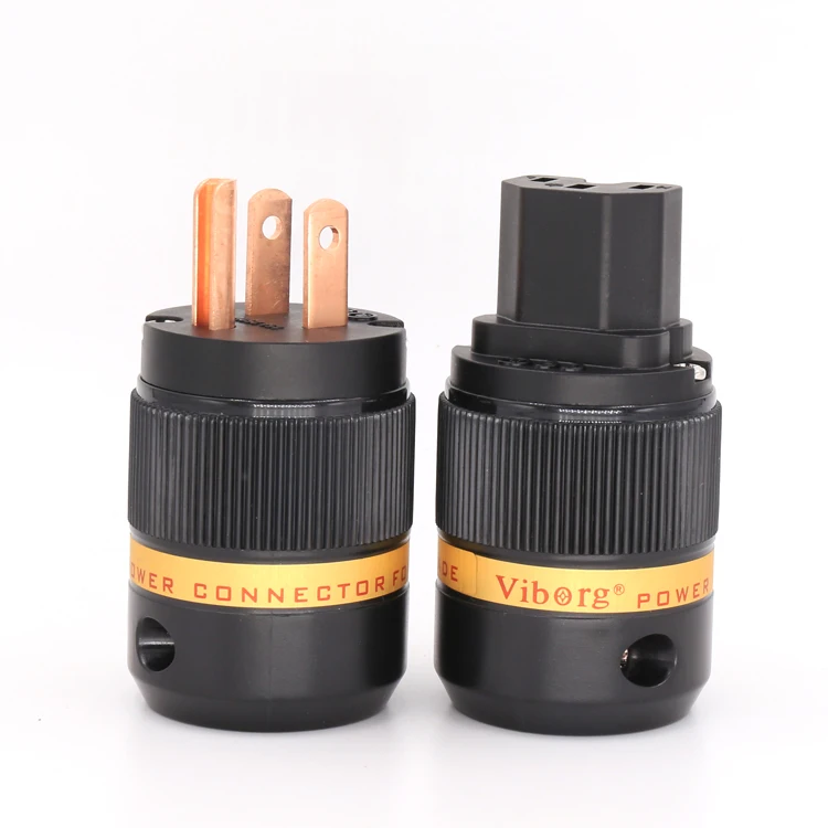 Pair Viborg VM501 + VF501 Red copper US  ڵ ÷ hifi ̱  Ŀ Ϻ  ÷ IEC  ÷ HIFI, ̱  Ŀ, 1 ǽ