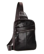 Maxdo Men Women Coffee Vintage Genuine Leather Chest Bag Messenger Bag #M7217