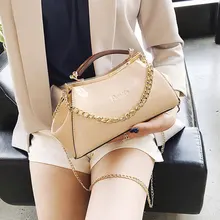 Женская сумка, новинка, летняя, конфетный цвет, красный, розовый, лакированная кожа, сумка через плечо, сумка на цепочке, телесный, вечерний клатч, Одноцветный