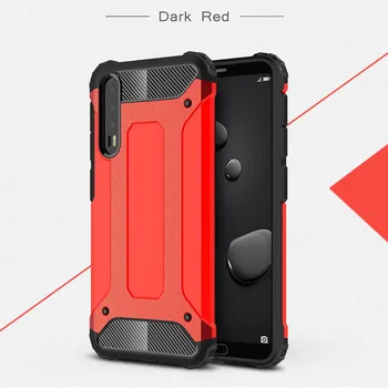 

500pcs Tough Anti-knock Armor Rugged Case For Huawei P30 P20 Pro Lite Nova 4E 3E Hard PC Protective Dual Layer Anti-knock Cover