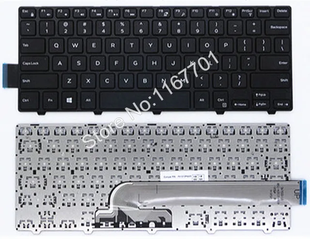 US клавиатура для ноутбука версии Dell Inspiron 14C 14CR 14MR 14PR 14 м 14-5442 14P-1748 CN:0FDKH0 V147125AS1 PK1313P2A09