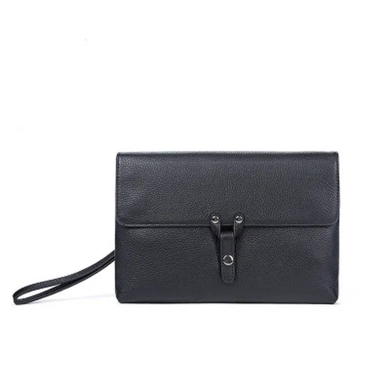

YISHEN Genuine Leather Business Men Clutch Bags Large Capacity Thin Male Envelope Bags Fashion Solid Men Document Bags MLT2028