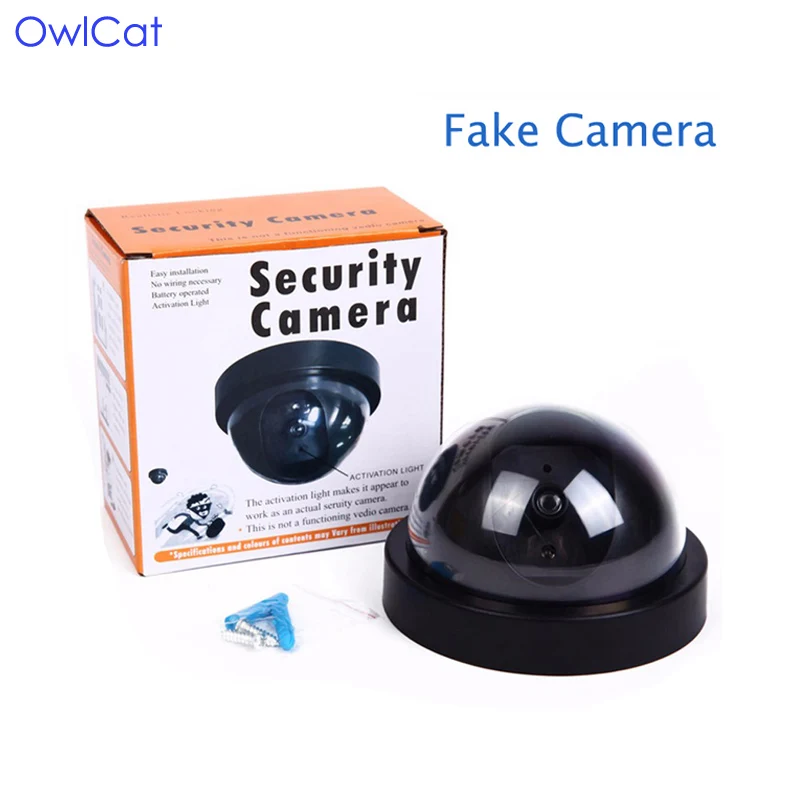 

OwlCat Emulational Fake Dummy Camera Wireless Dome Indoor Security CCTV Surveillance Video Camera With Red Blinking LED light